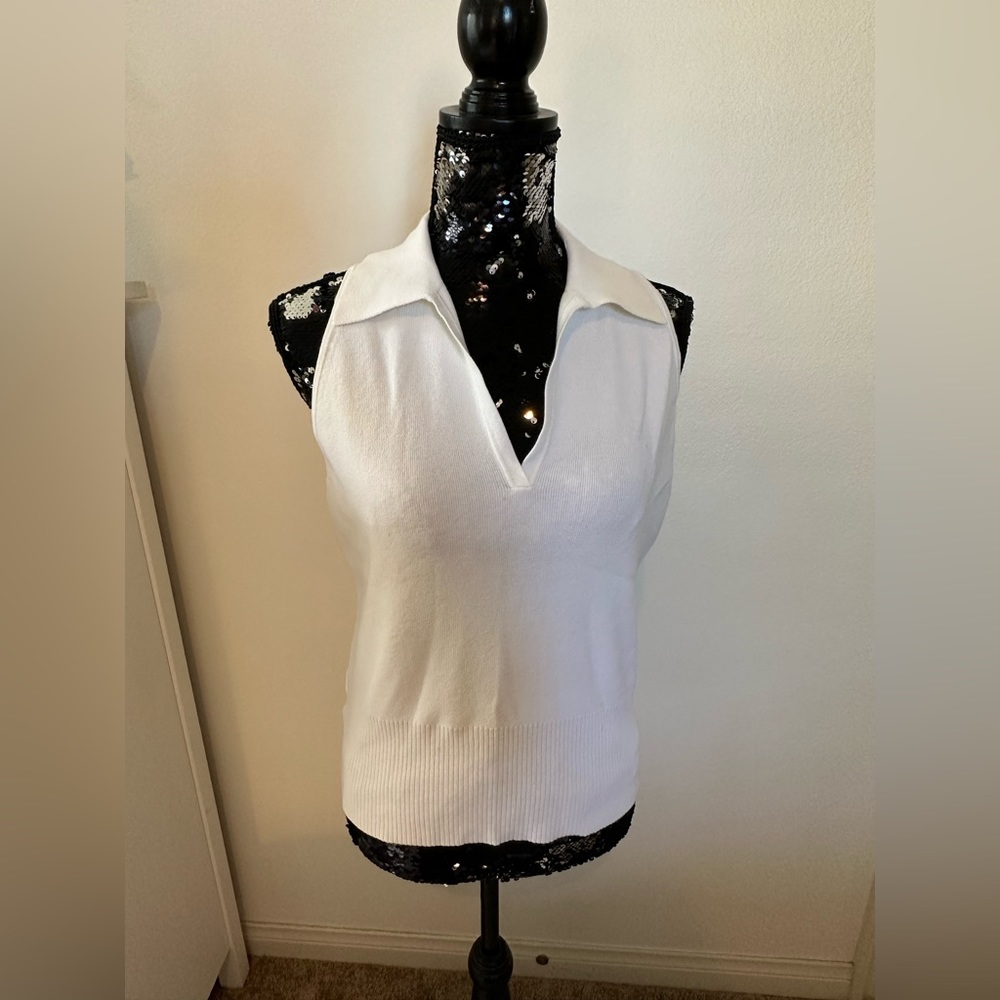 VINTAGE Ann Taylor LOFT Sleeveless V-Neck Sweater - Size Large